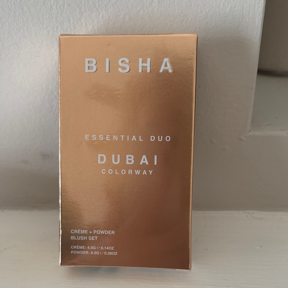 Bisha Essential Duo Dubai Creme + Powder Blush Set - Rose Gold